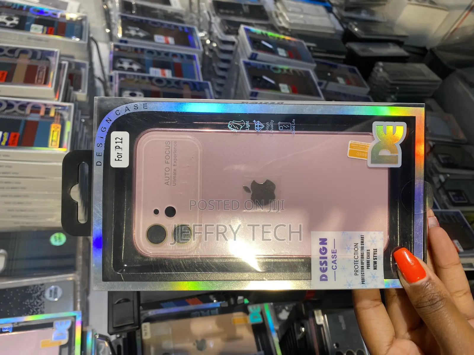 Erams Back Cover for iPhone 12 Auto Focus Case Soft Matte
