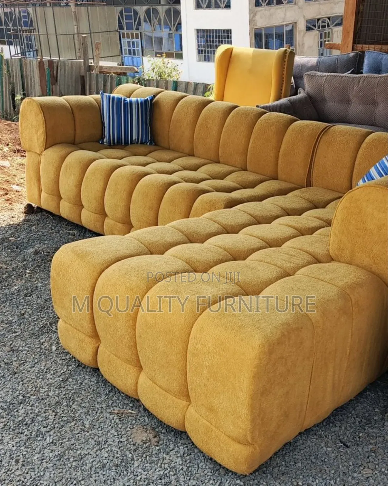 Yellow Bubble Long Lasting Sofas