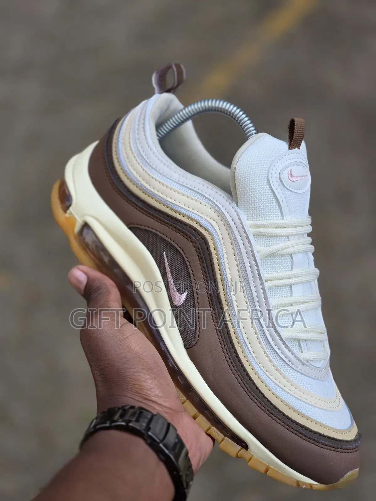 *Nike Air Max 97 Medium Brownpink *Foammushroommuslin* Sneakers
