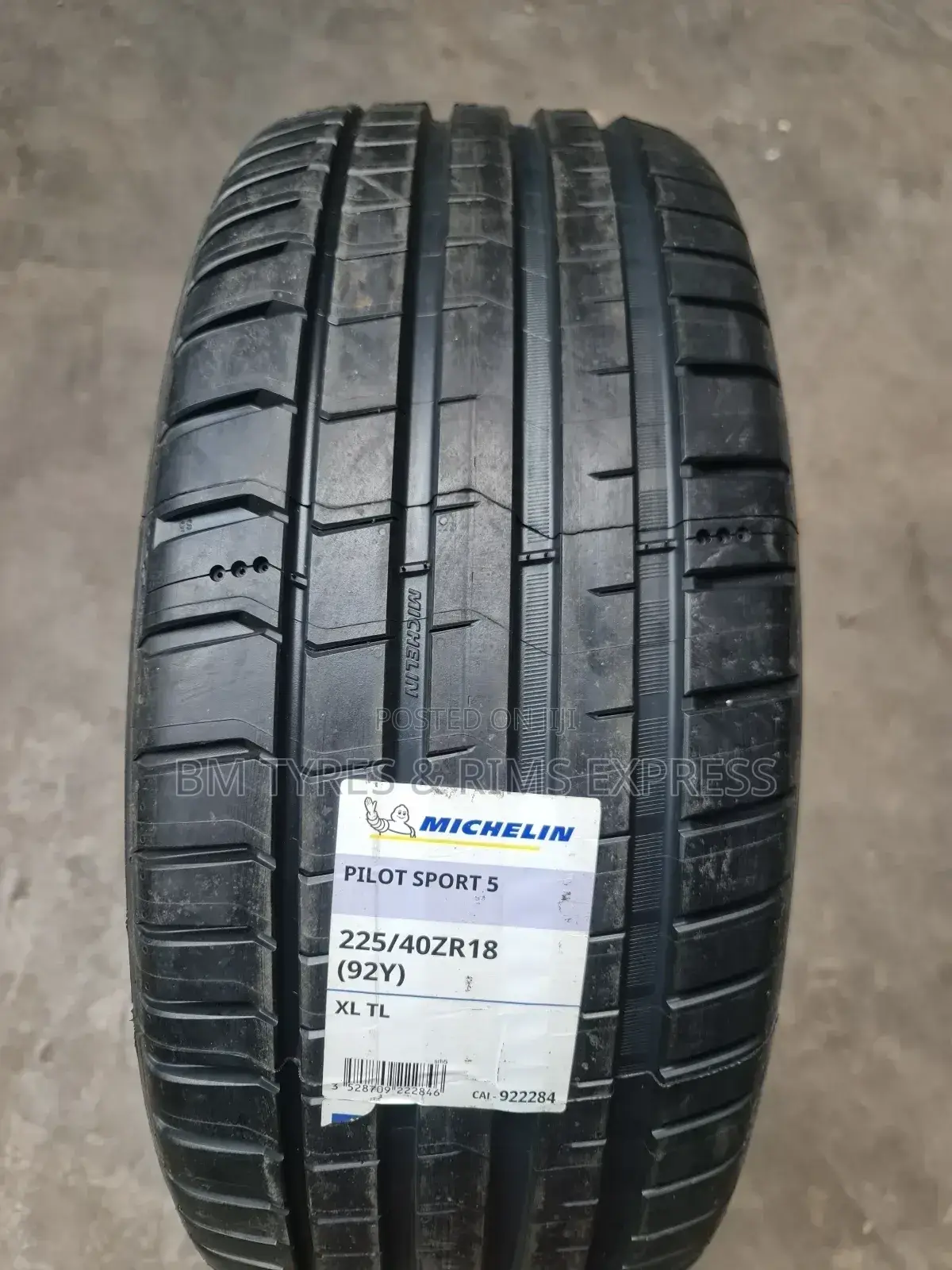 225 /40 R18 Michelin Tyres (Spain)