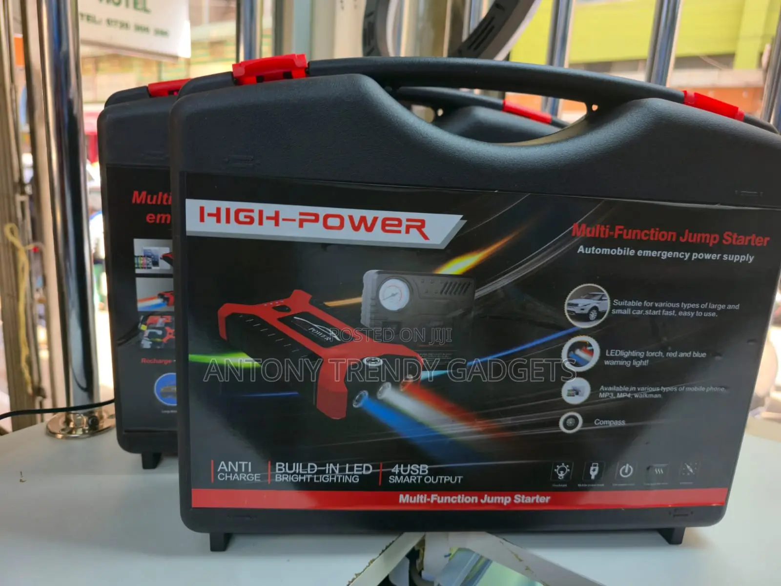 High-power Multi-function Car Jump Starter With Led & Usb Ports