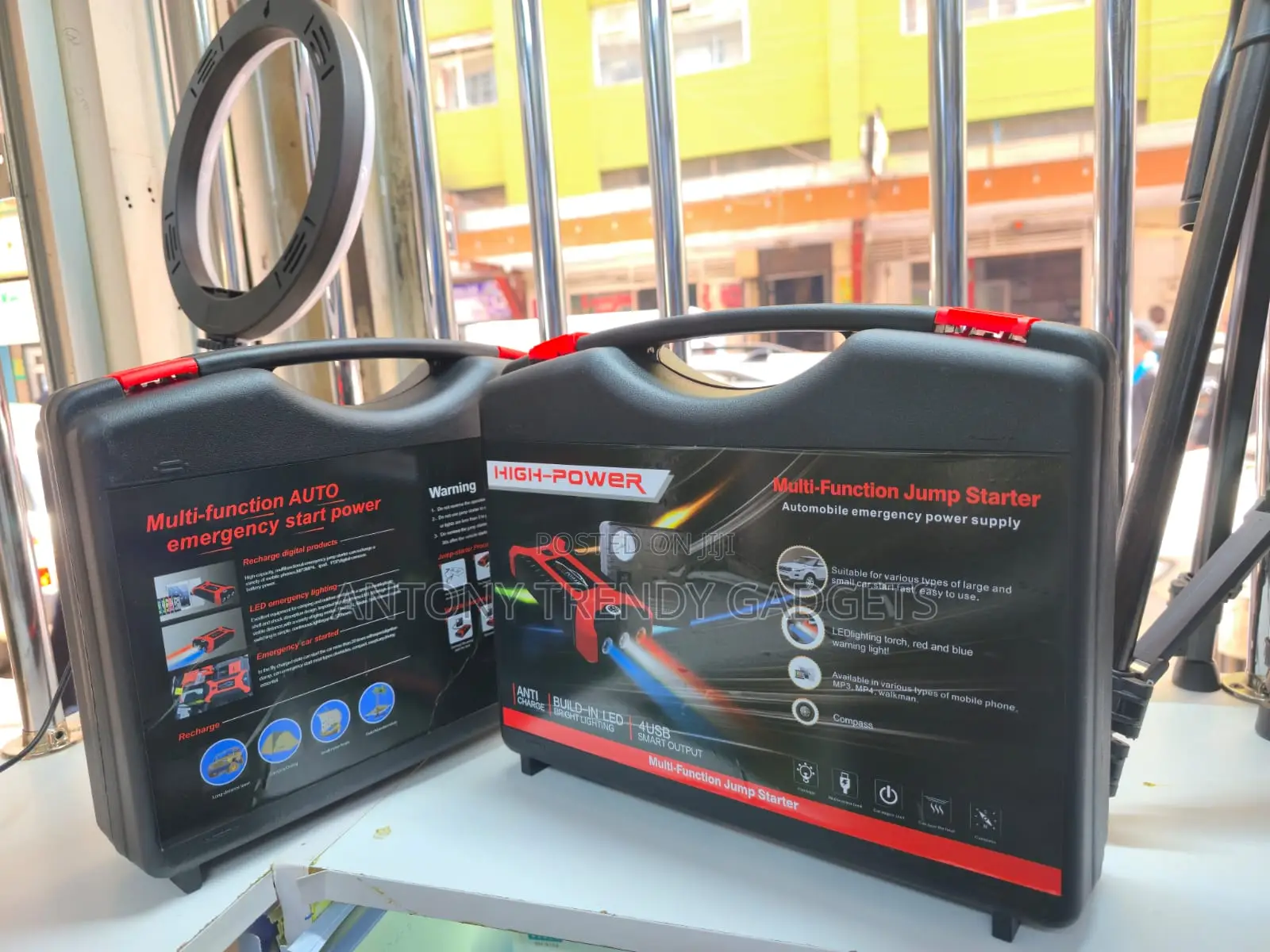 Car Jump Starter With Led Torch, Compass & 4 Usb Smart Output