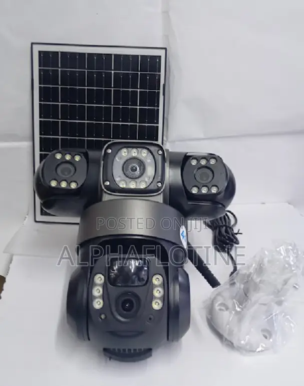 Triple-Screen Display: 360° Viewing 4g Lte CCTV Solar Camera