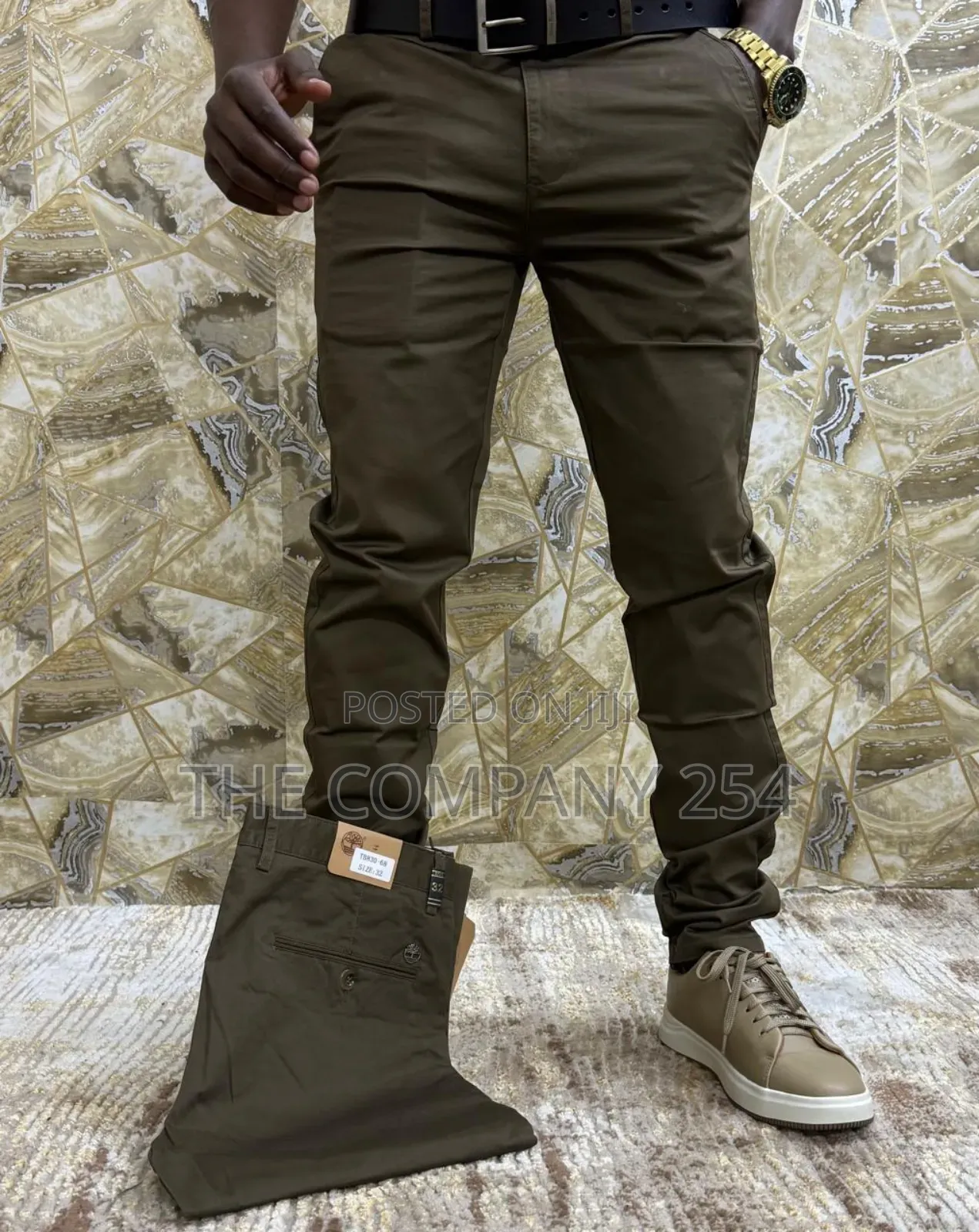 Quality Hard Khaki Casual Plain Trousers Available
