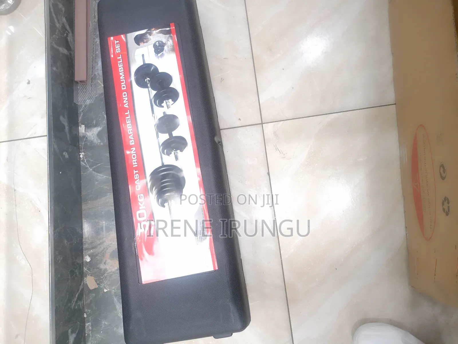 Adjustable Barbell 50kg Dumbbell Set