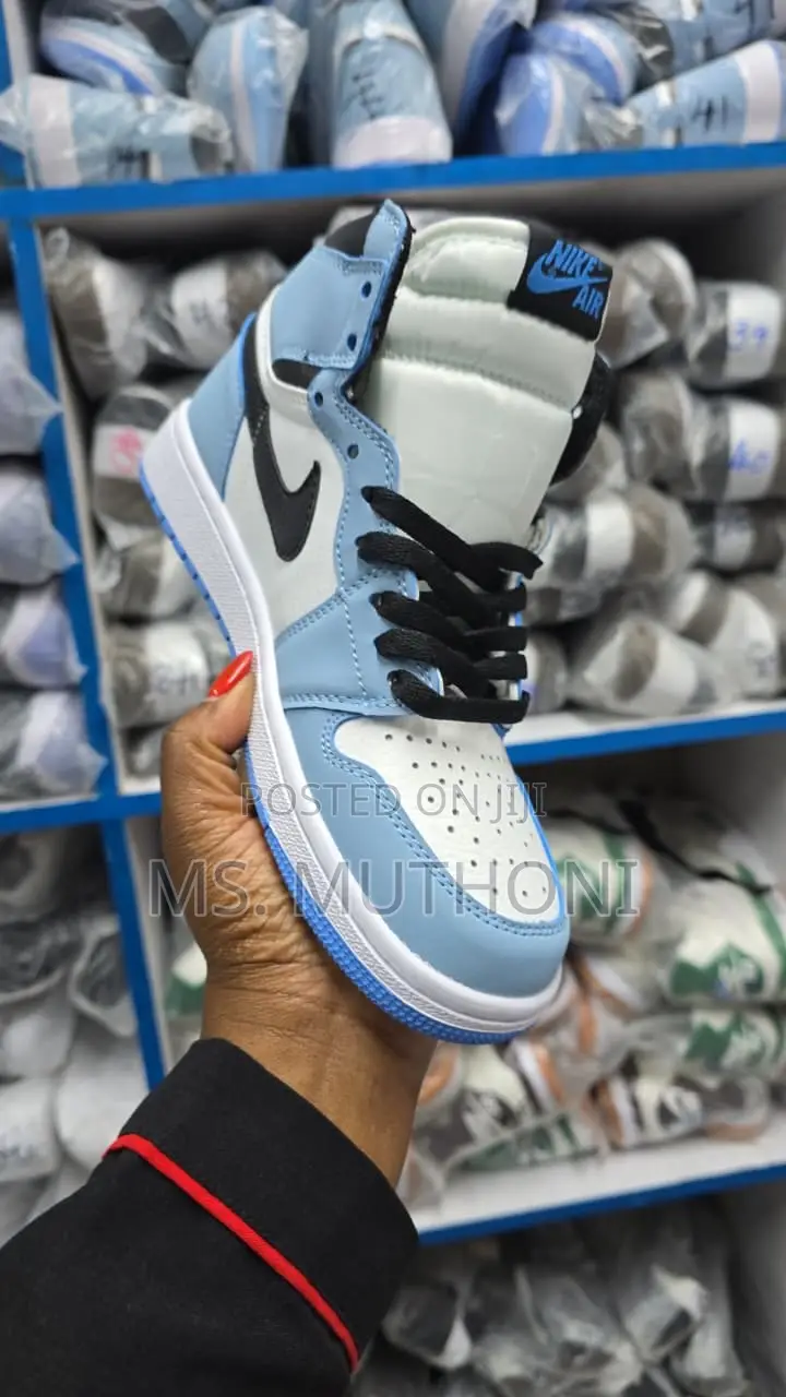 Quality Unisex Air Jordan 1 Retro Blue /White Size 36-45