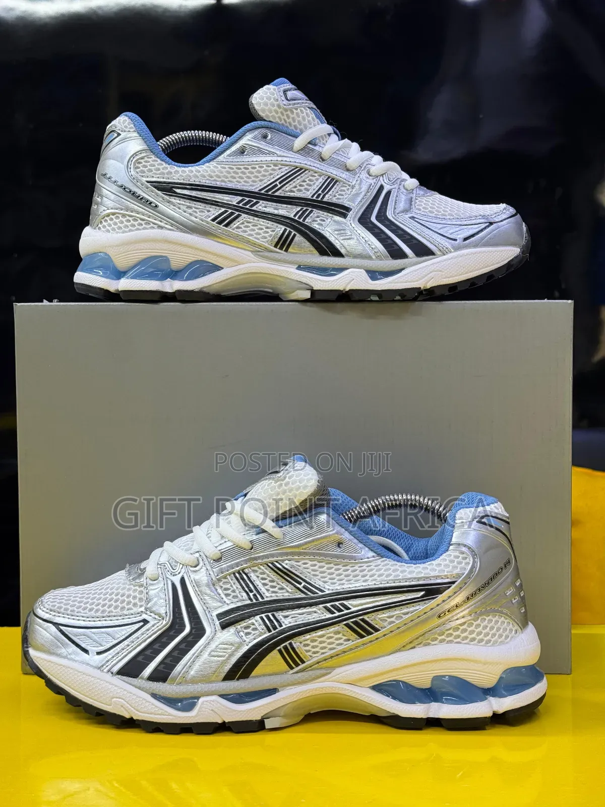 Asics Gel Kayano 14  Jjjjound
 “White Blue”
Sneakers