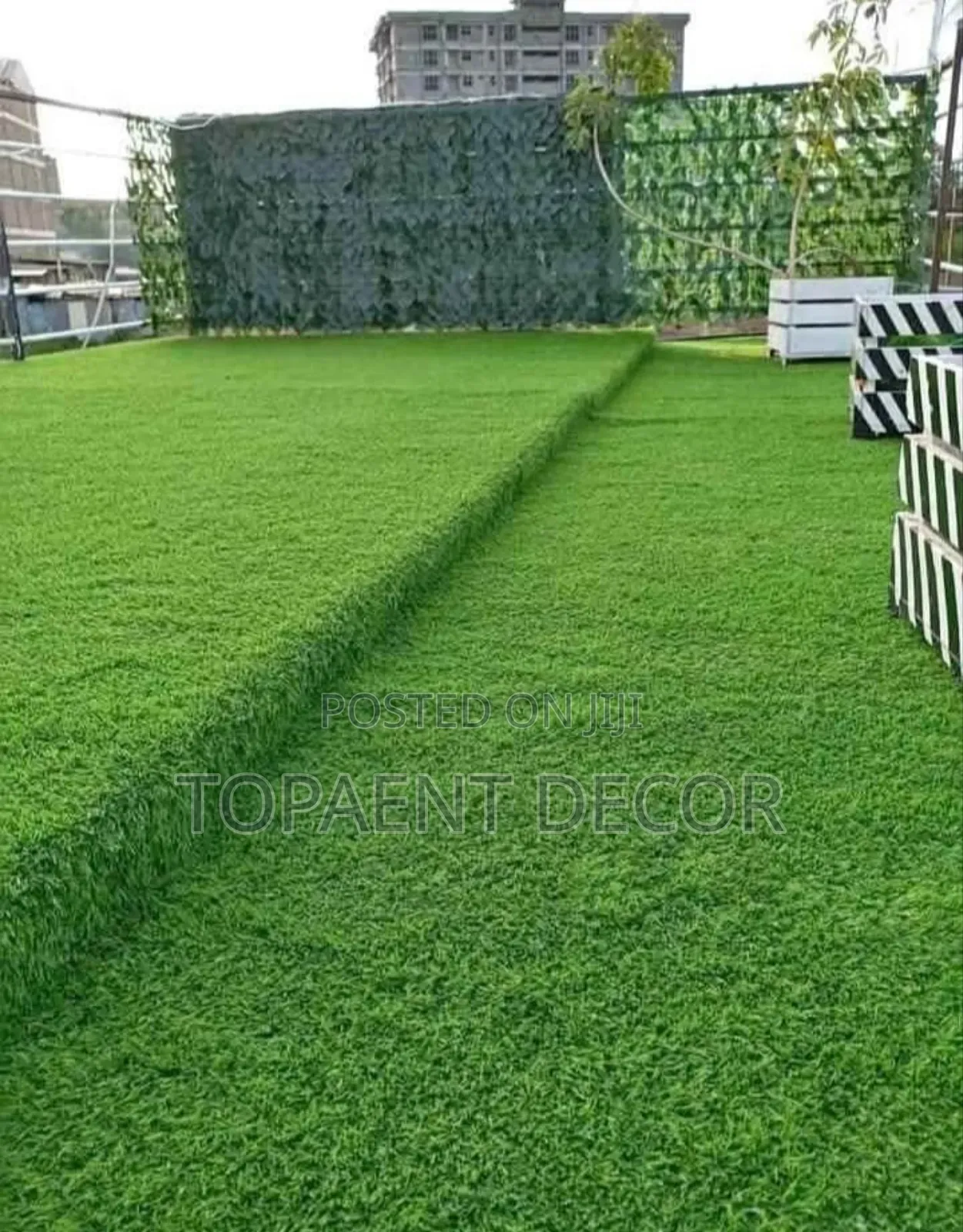 Adults Game Pitch 40mm Thick Artificial Green Grass Carpet