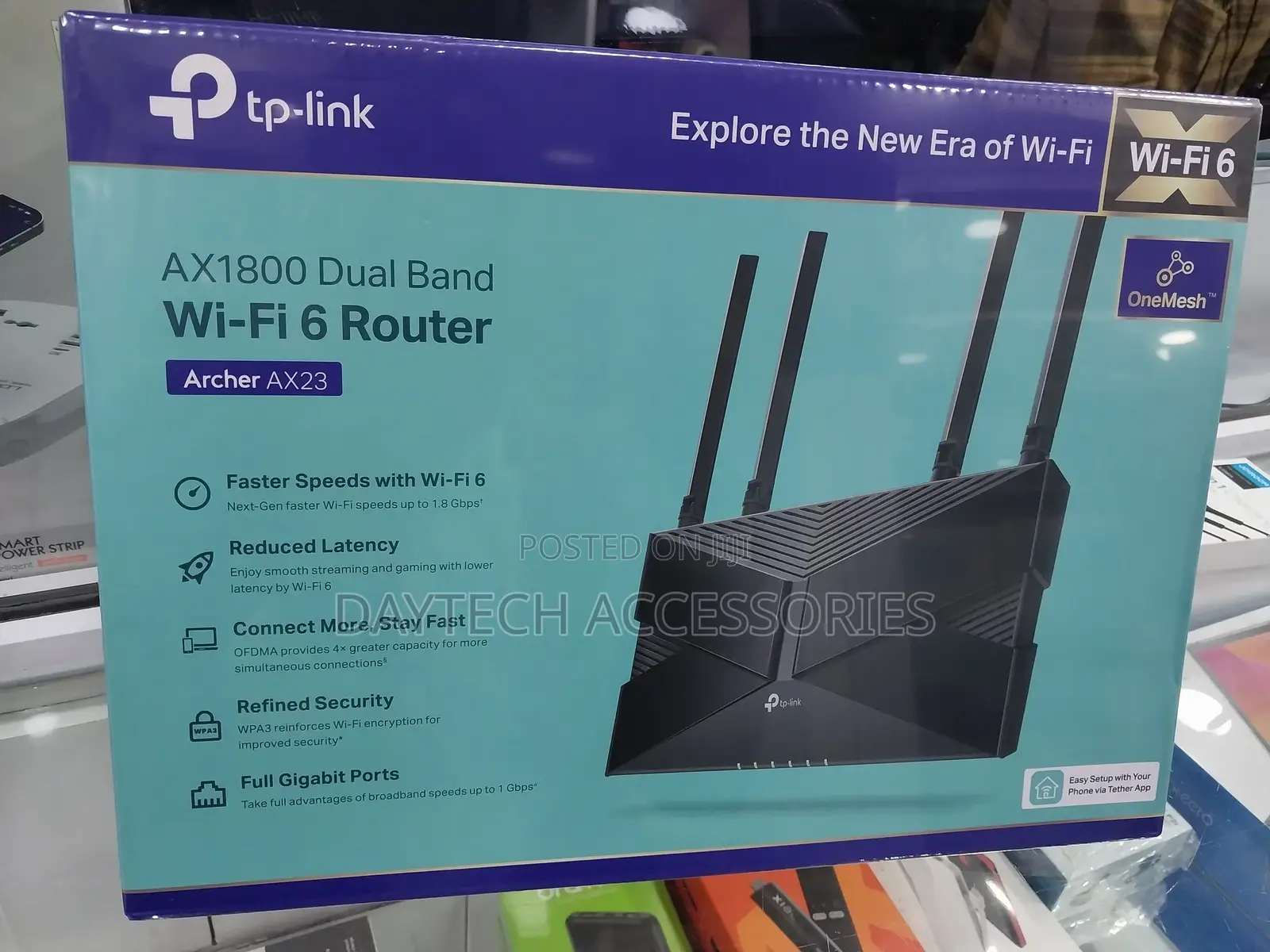 Tp-Link Ax1800 Wifi 6 Smart Wifi Router (Archer Ax23) - Dual Band.