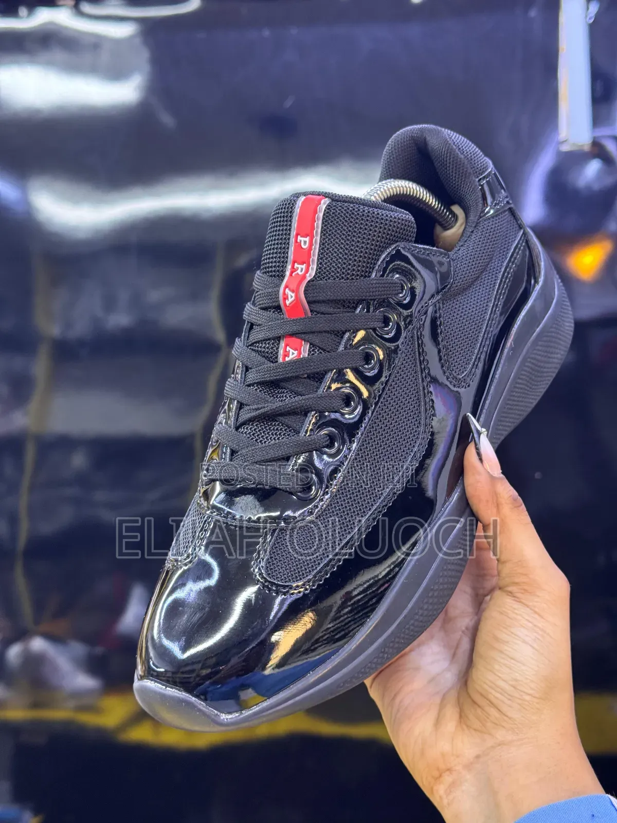 Prada Men, American Cup Sneakers “Black” Are Now Accessible