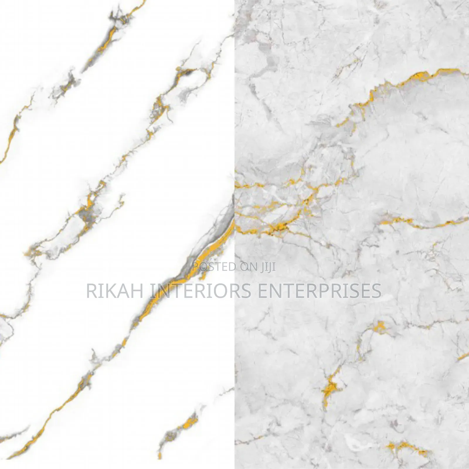 White and Gold Marble Contact Papers