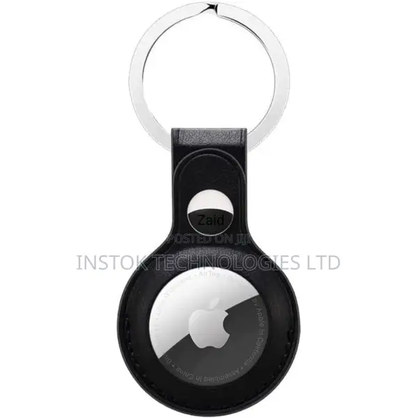 Airtag Keychain Holder Leather Case Cover