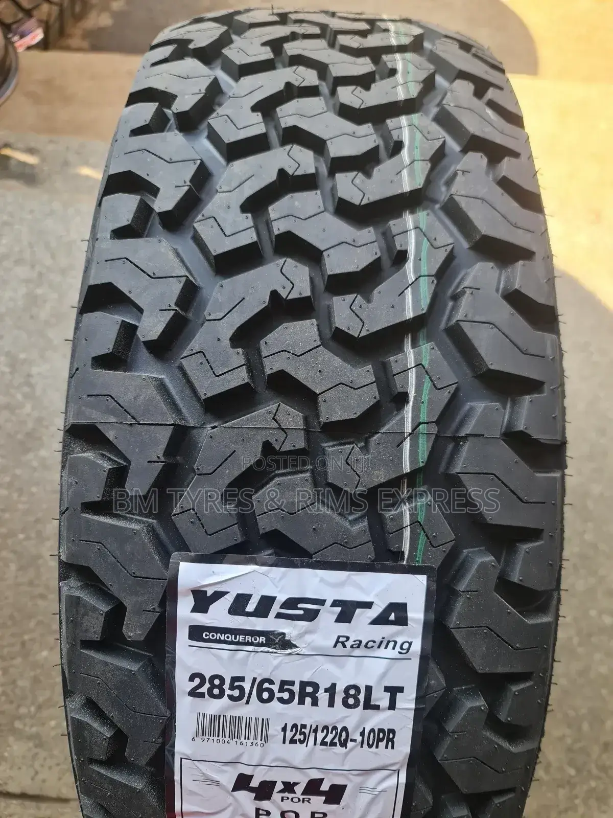 285 /65 R18 Yusta (All Terrrain) New Technology.