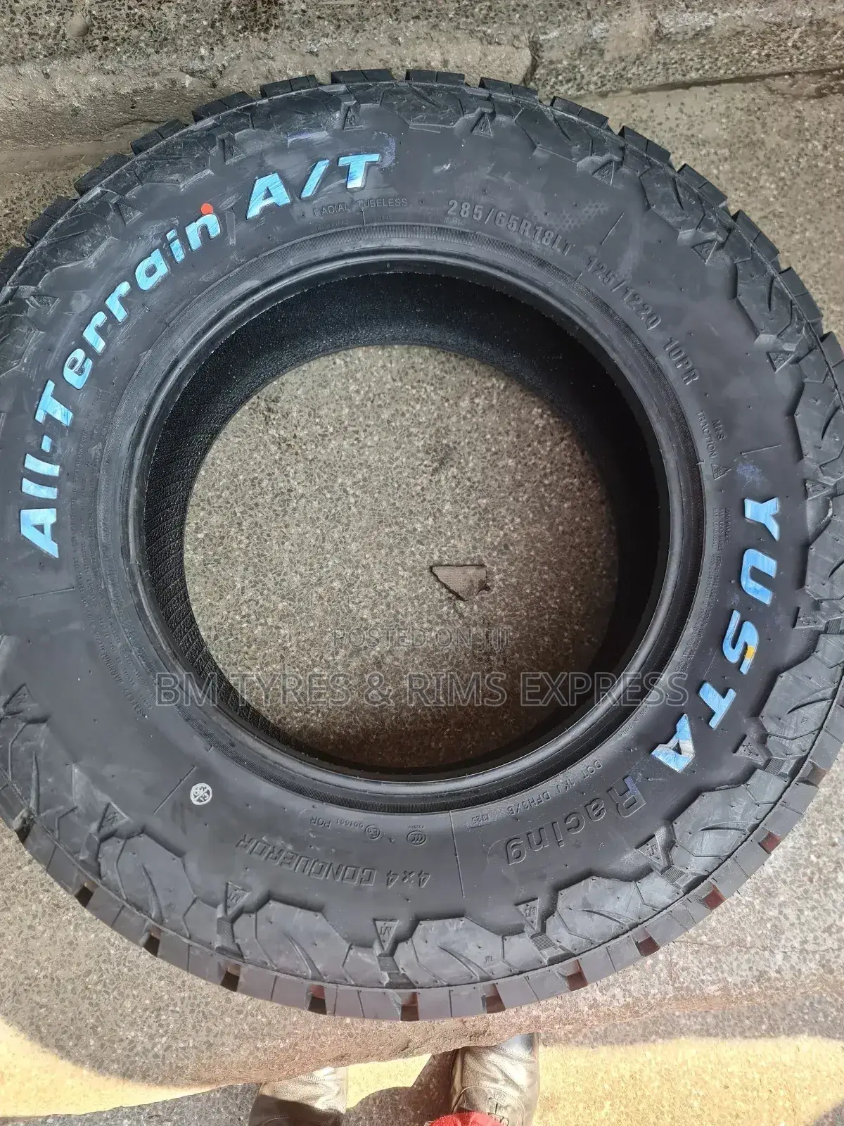 285 /65 R18 Yusta (All Terrrain) New Technology.