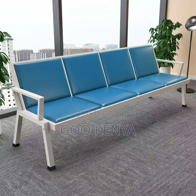 Waiting Sofa; Full Leather Reception Sofa Chair