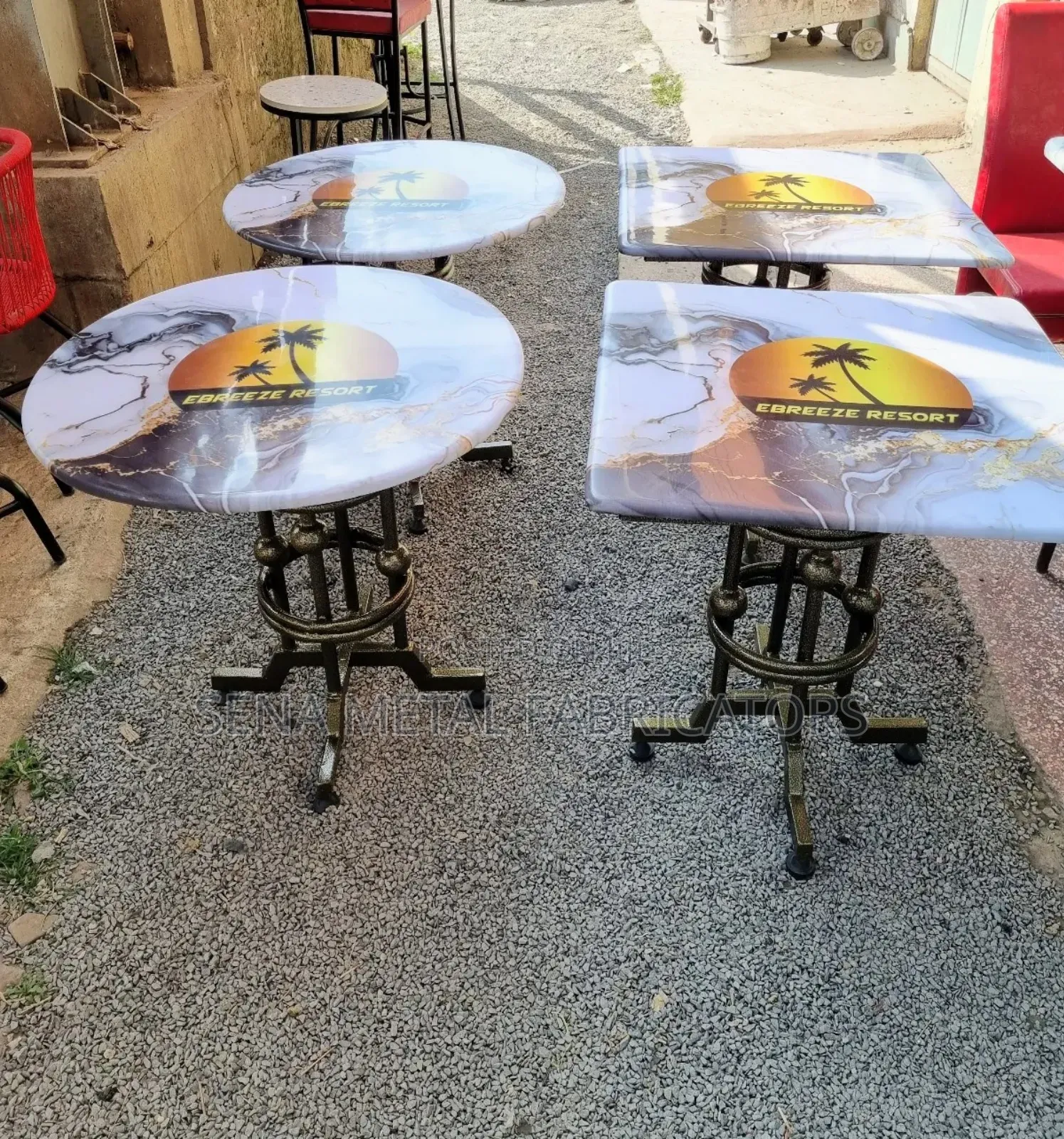 Unique Restaurant, Lounge, Bar Low Tables.
