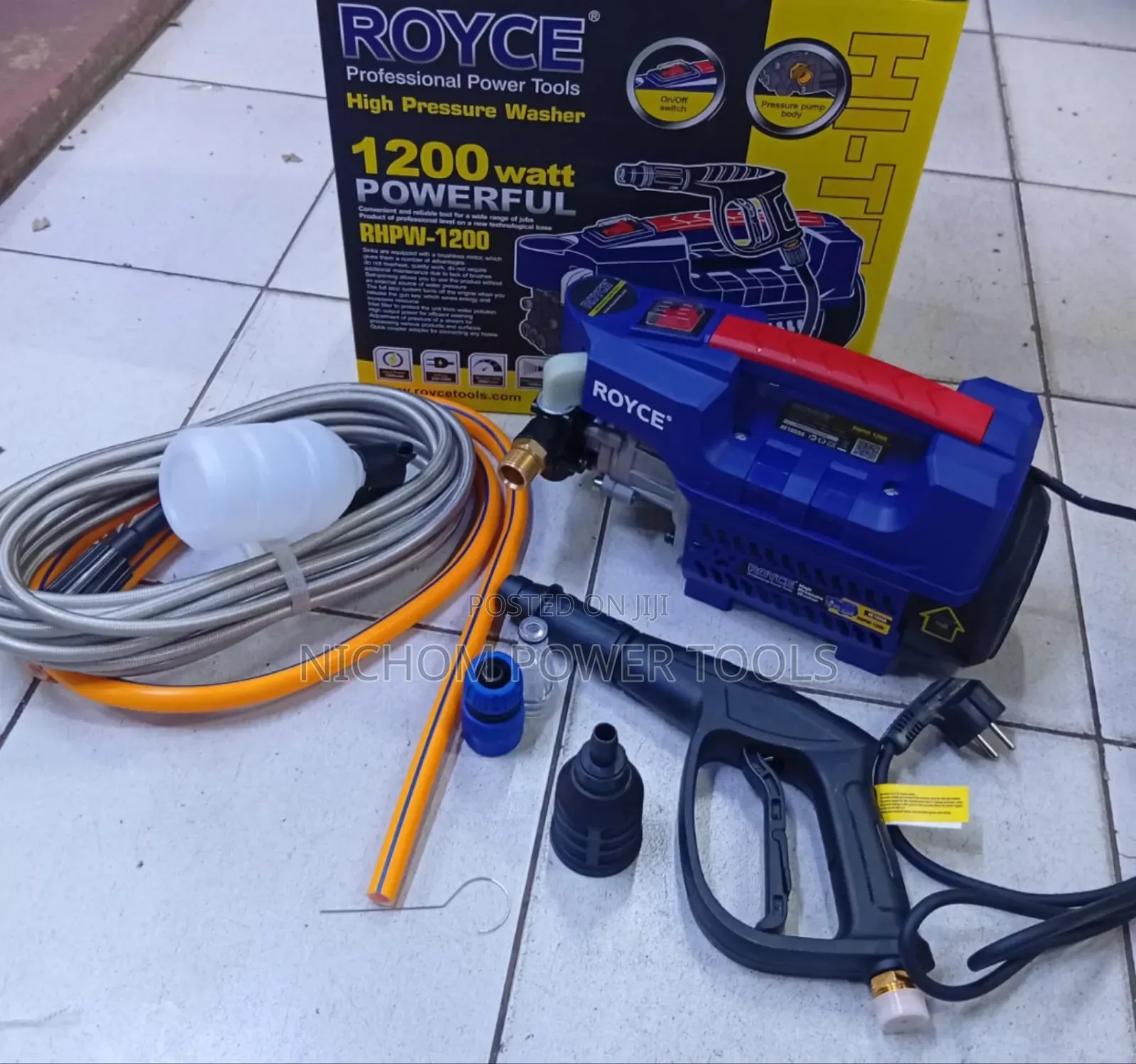 1200watts Electric High Pressure Washer/Royce Pressure Washer