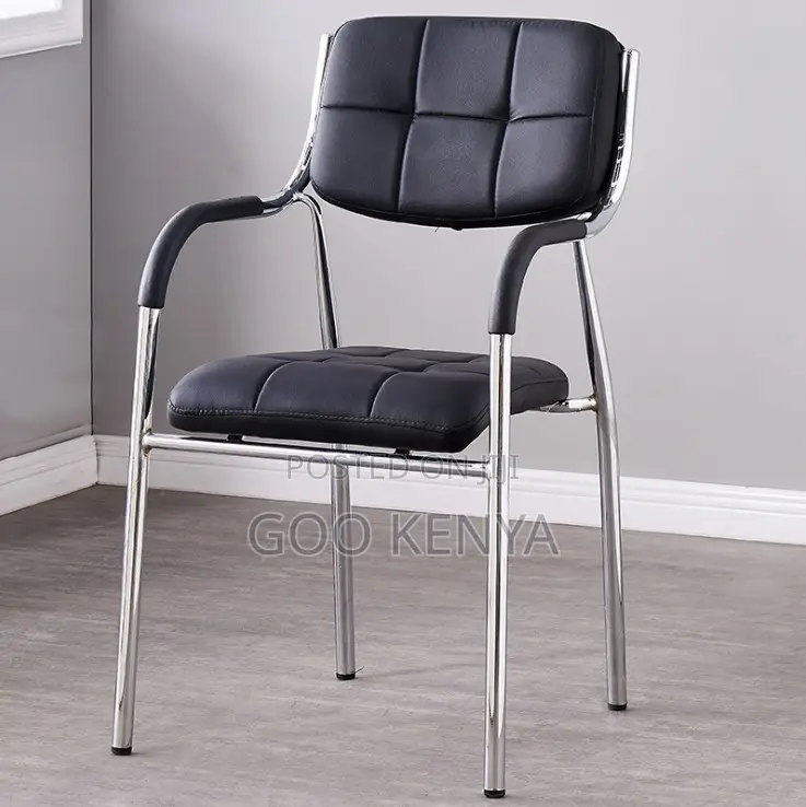 Office Chair; Ergonomic Leather Office Visitor Chair