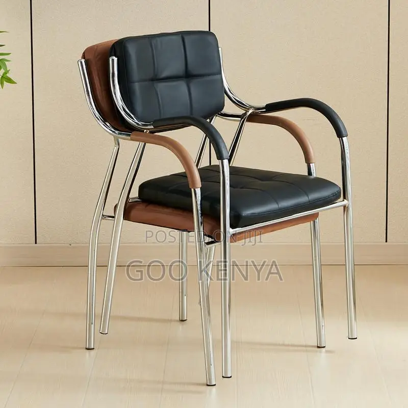 Office Chair; Ergonomic Leather Office Visitor Chair