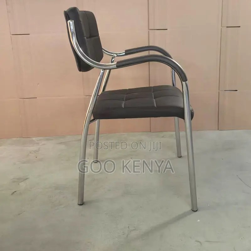 Office Chair; Ergonomic Leather Office Visitor Chair