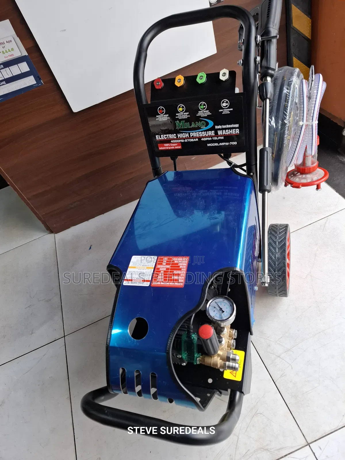 Milano Italia Electric High Pressure Washer-4000psi
