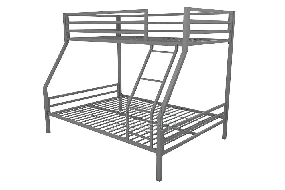 Double Decker; Heavy-Duty Metal Triple Bunk Bed
