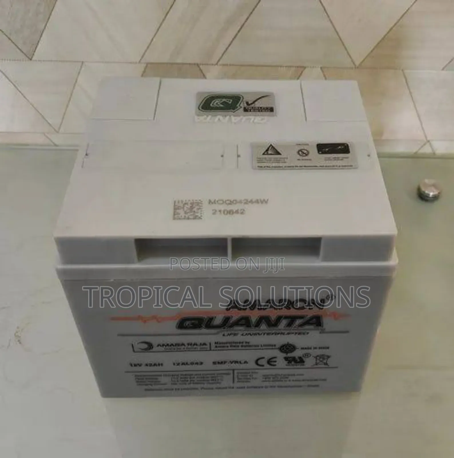 Ups Battery 12 Volts 42ah Amaron Quanta Model 12v 42ah