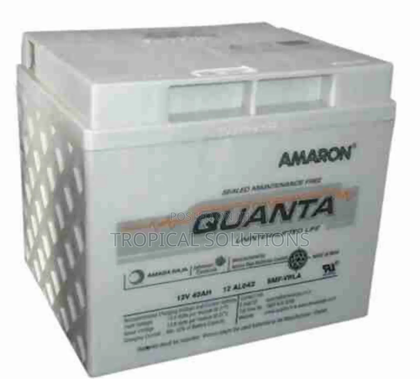 Ups Battery 12 Volts 42ah Amaron Quanta Model 12v 42ah