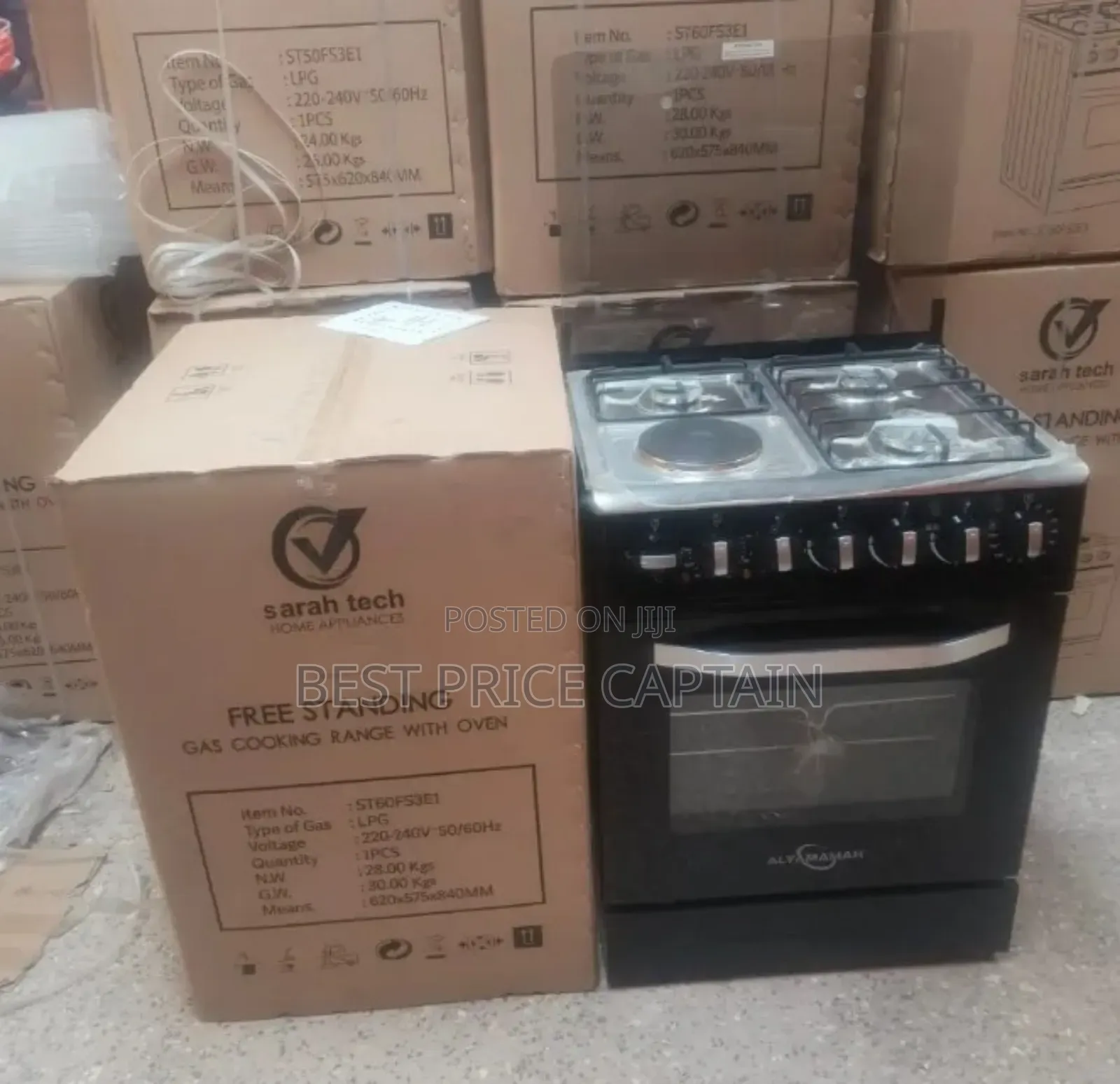 50*55 Sarahtech 3+1 Jet Standing Cooker