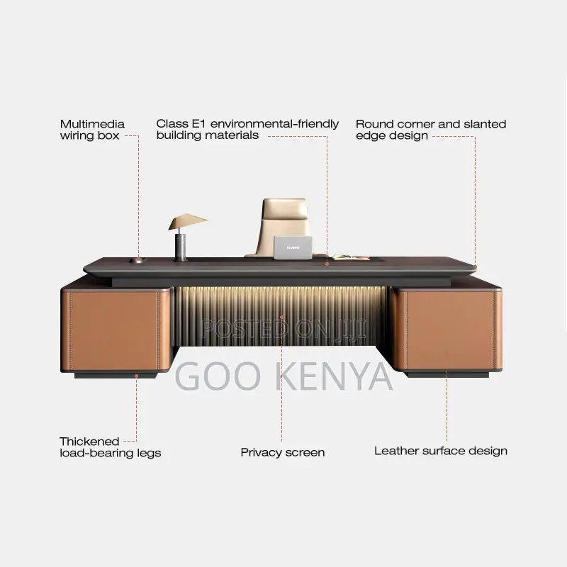 Office Table; Modern Executive Bossy Office Desk With Drawers
