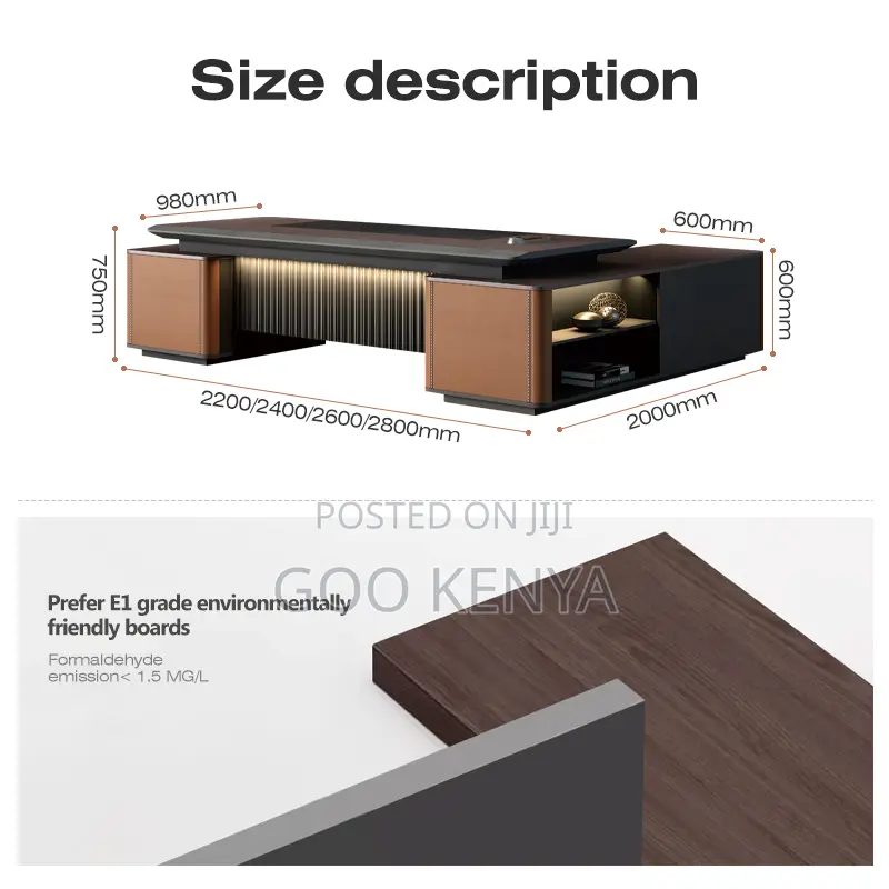Office Table; Modern Executive Bossy Office Desk With Drawers