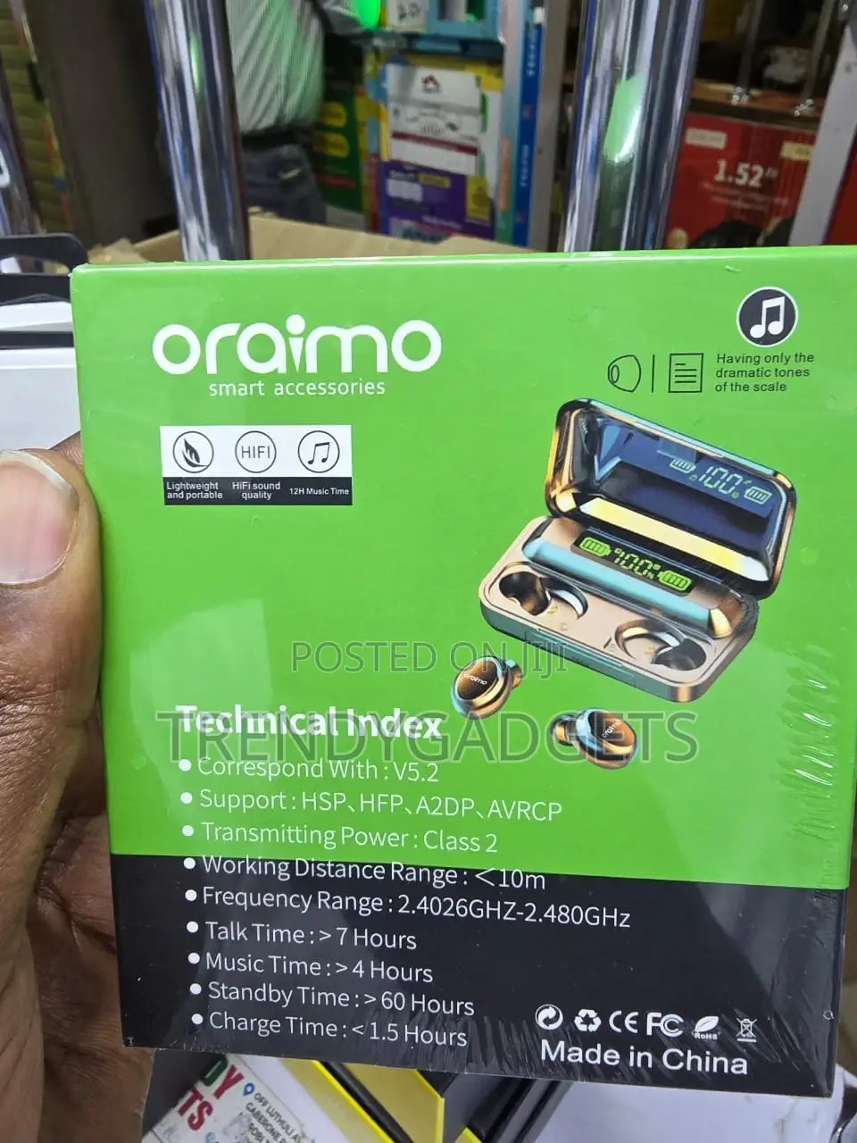 Oraimo Air F9pro+ Wireless Headset – Fast Charging Hd Audio