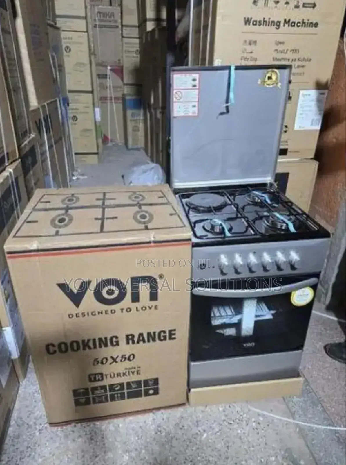 50×50 Von 3+1 Standing Cooker