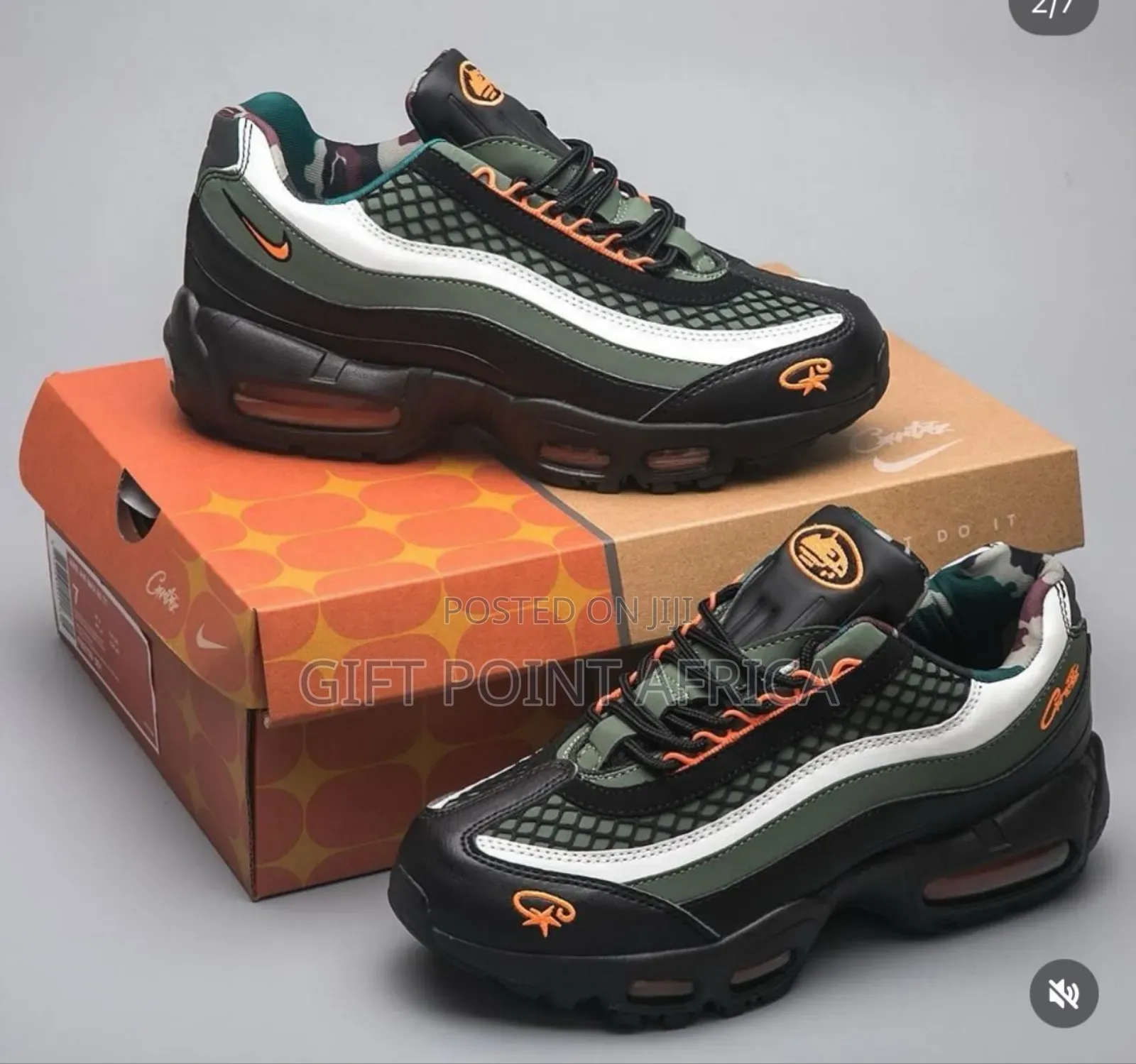 Nike Airmax 95 Green Orange Sneakers