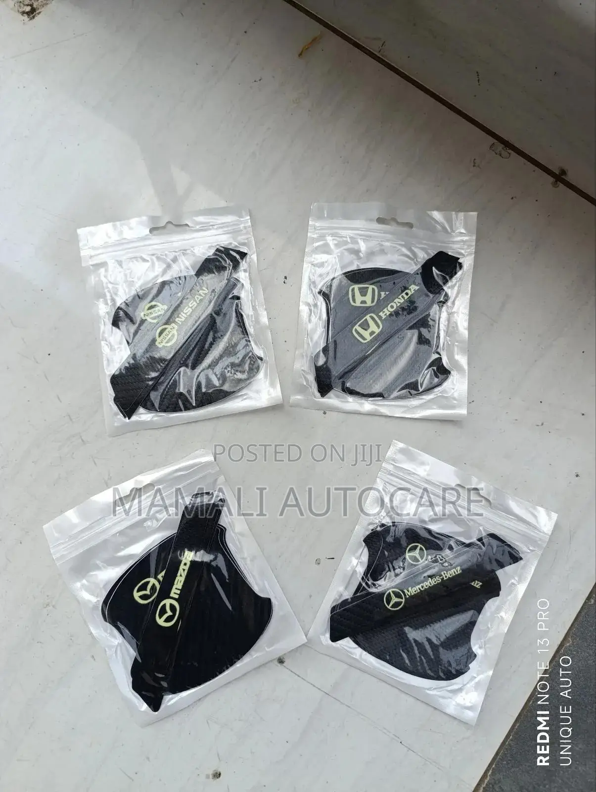 Branded Car Door Handle Scratch Protection Stickers 8pcs Universal Fit
