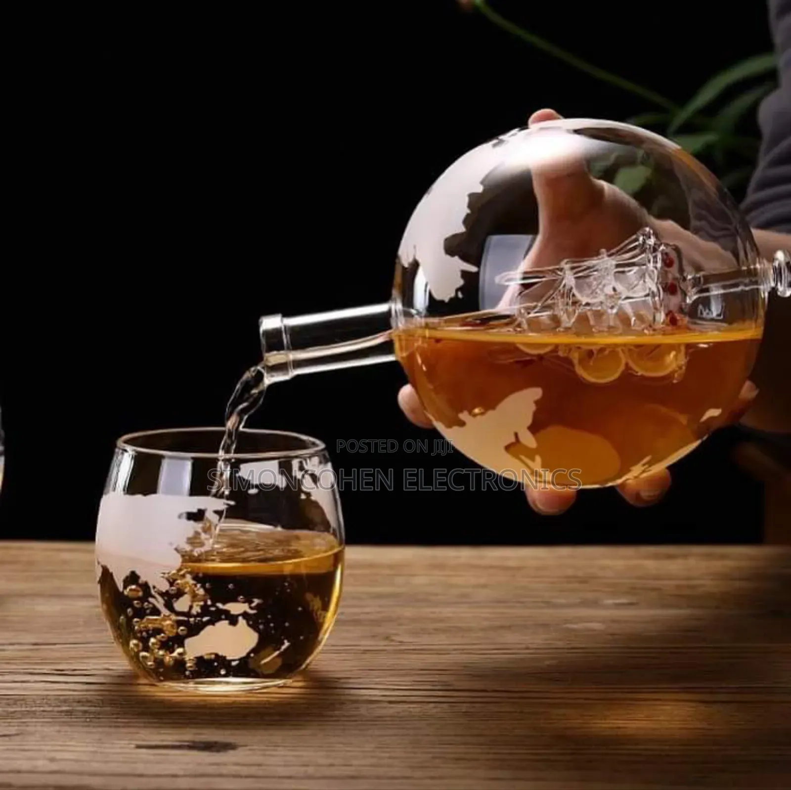Globe Whiskey Decanter