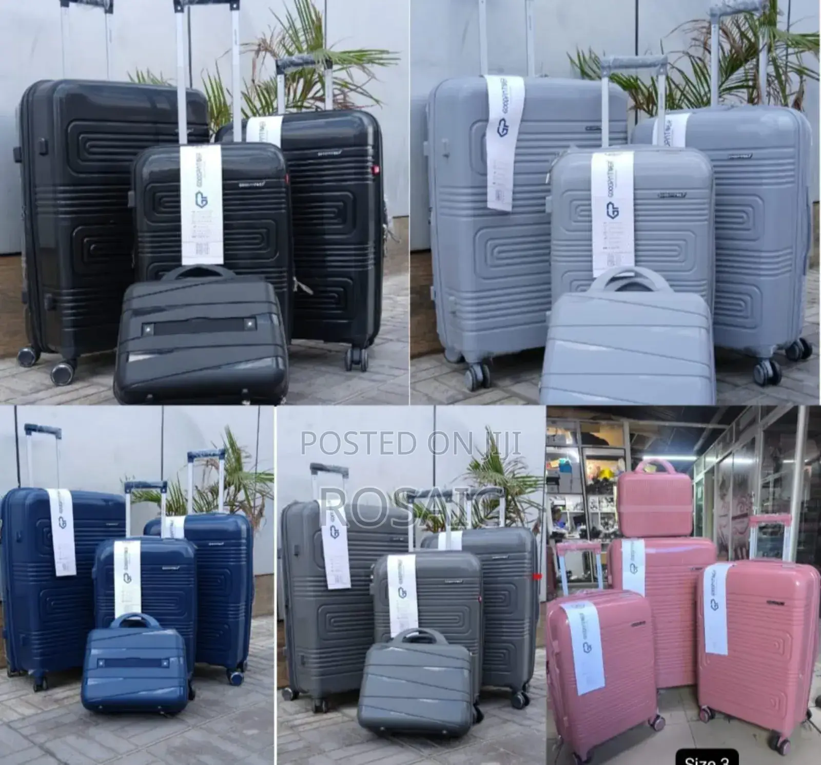 Fashion 4 in 1 Unbreakble Laxurious Rubber Suitcase Travel Bag