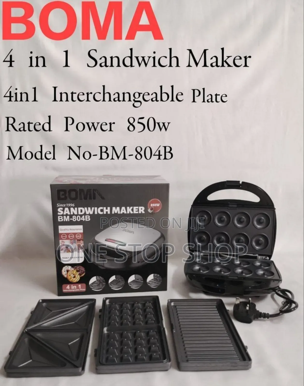 4in1 Interchangeable Sandwich Maker