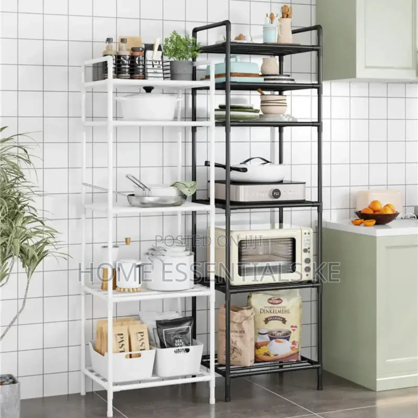 Multipurpose Kitchen Storage Rack With Wheels.