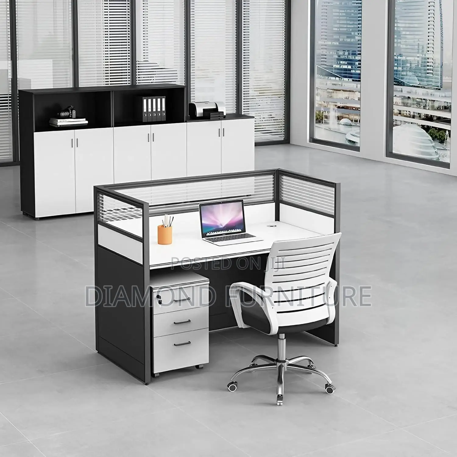 Office Furniture;1-Way Office Work Desk – Modern Functional Design