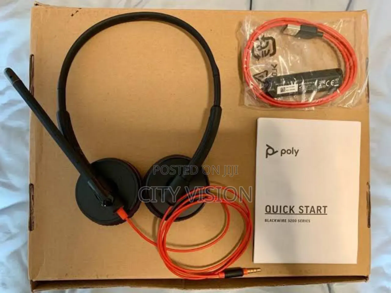 Poly Blackwire 3225 Stereo Usb-C Headset + 3.5mm Plug +Usb-C/a Adapter