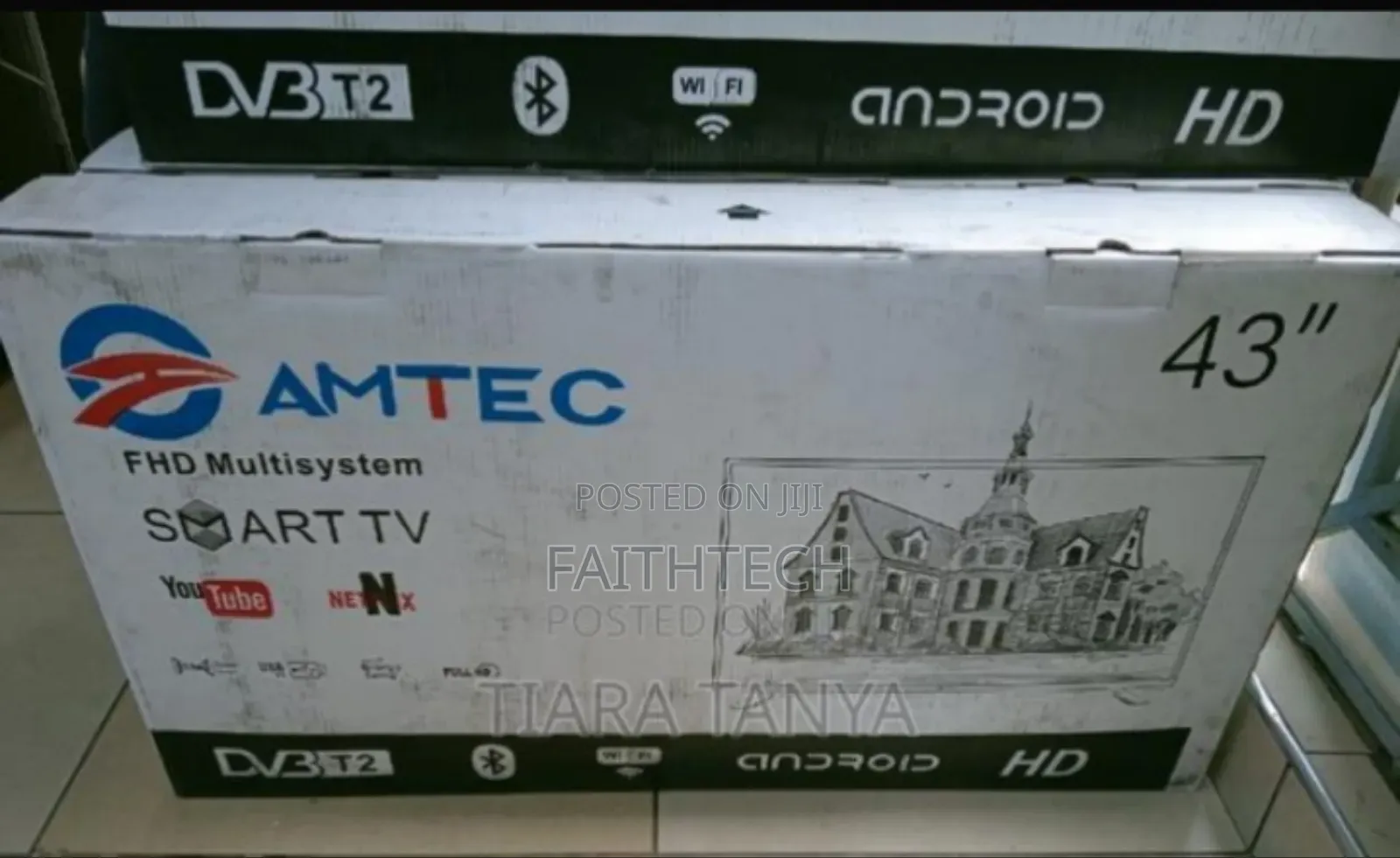 *Amtec 43" Smart Android Frameless Bluetooth