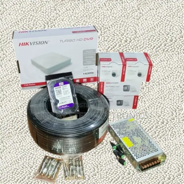 4 CCTV Cameras Full Kit 1080p Full Hd 2mp With Smartphone Remote View