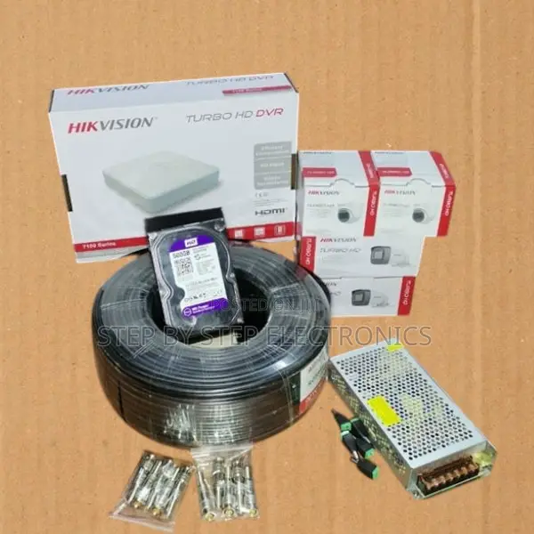 Hikvision 4 1080p Full Hd 2mp CCTV Cameras - Smartphone Accessible