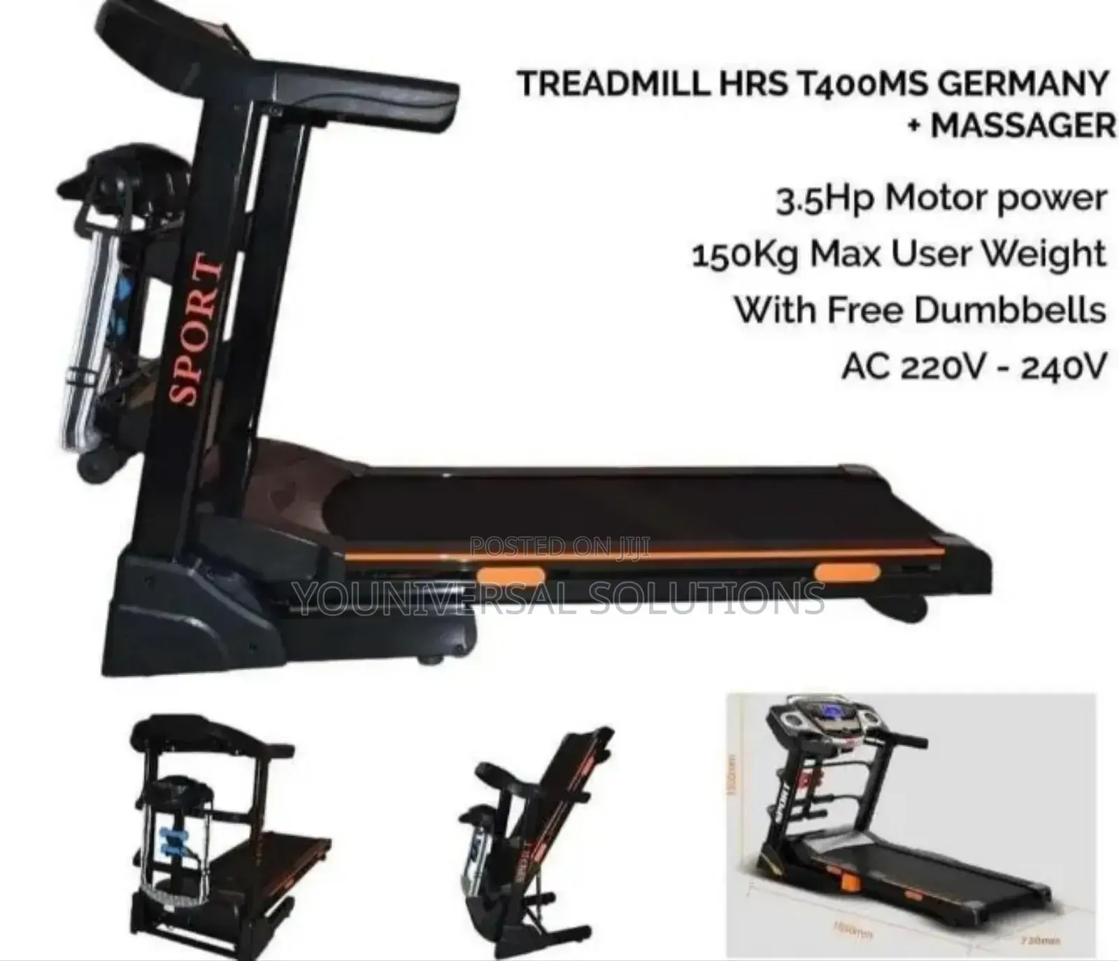 Treadmill Auto Incline With Massage Belt