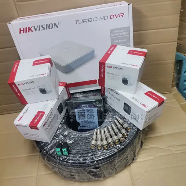 Hikvision 1080p 2mp CCTV 4 Cameras Full Kit With Crystal Clear Image
