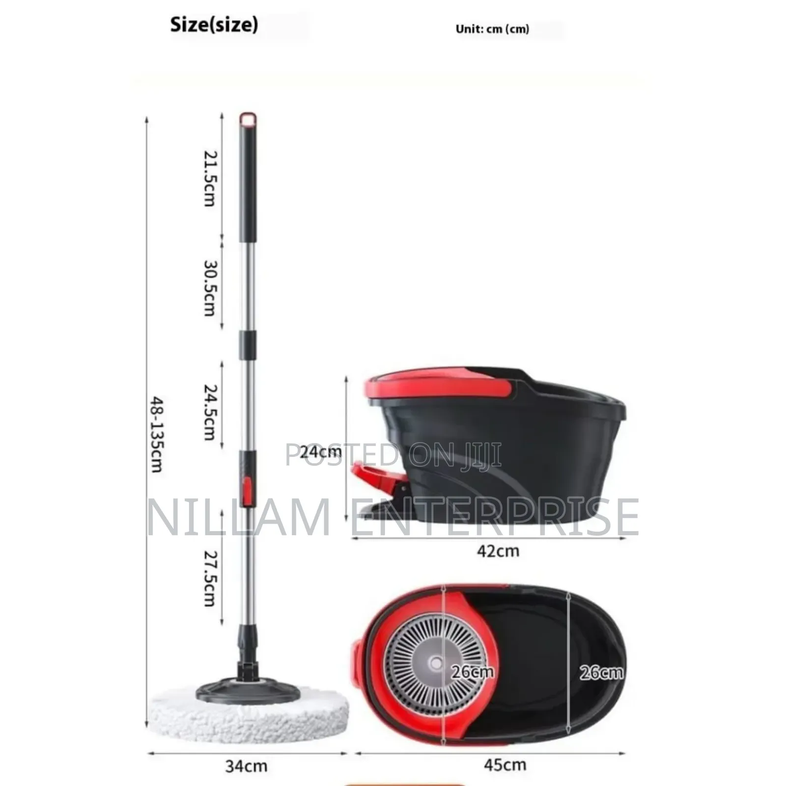 Pedal Spin Mop Bucket Set