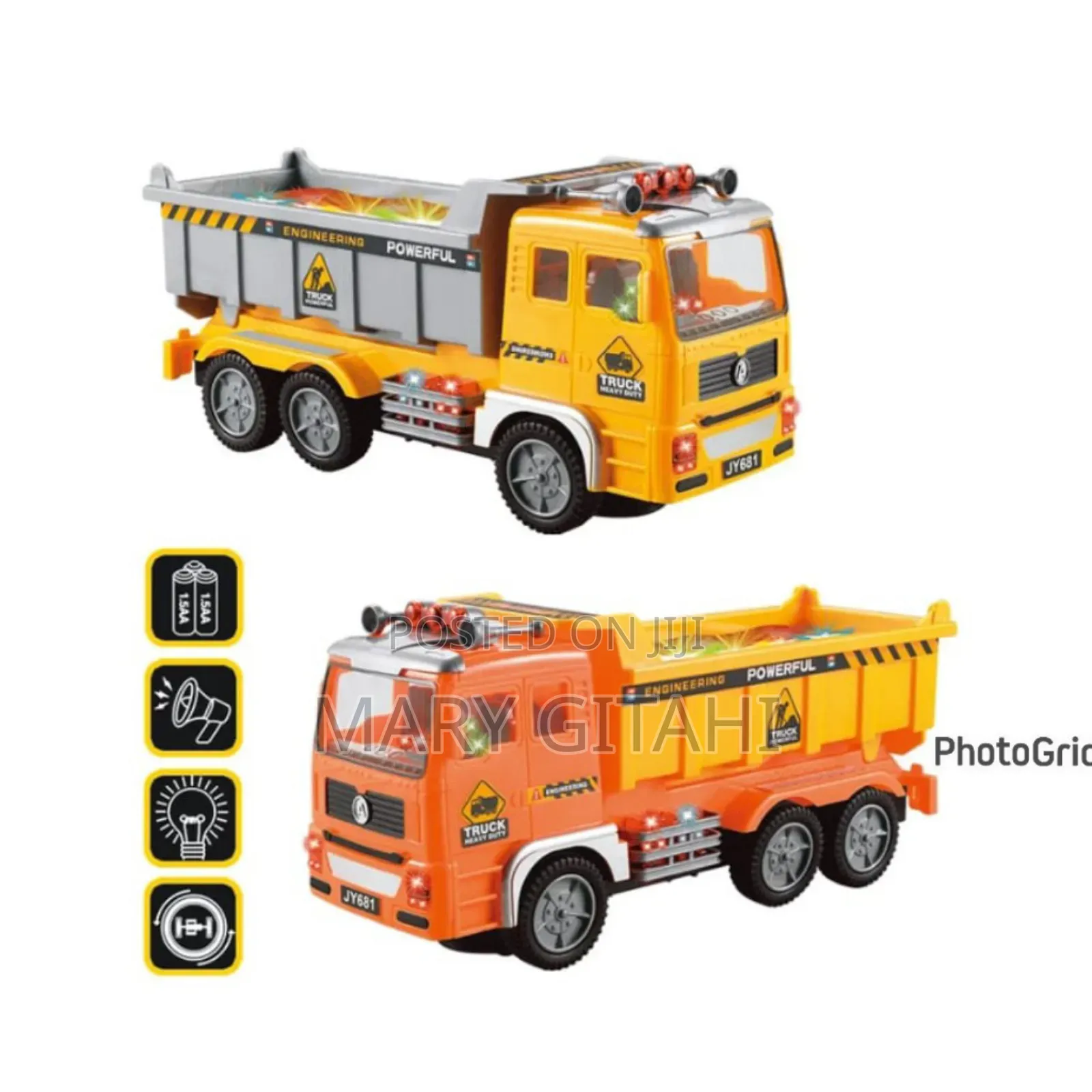 Construction Truck With Music and Lights at 