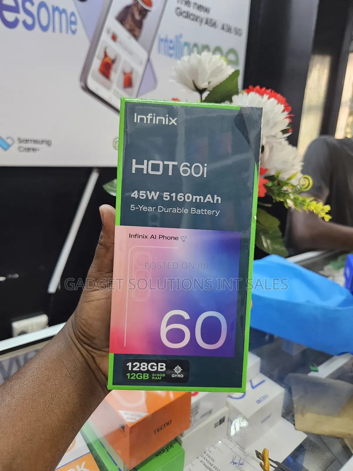 New Infinix Hot 60i 128 GB Black
