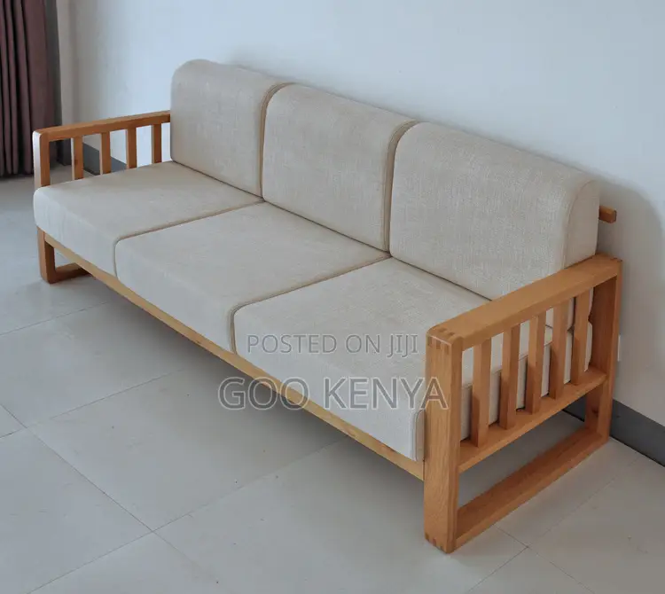 Outdoor Sofa; Contemporary 5-Seater Wooden Lounge Chair